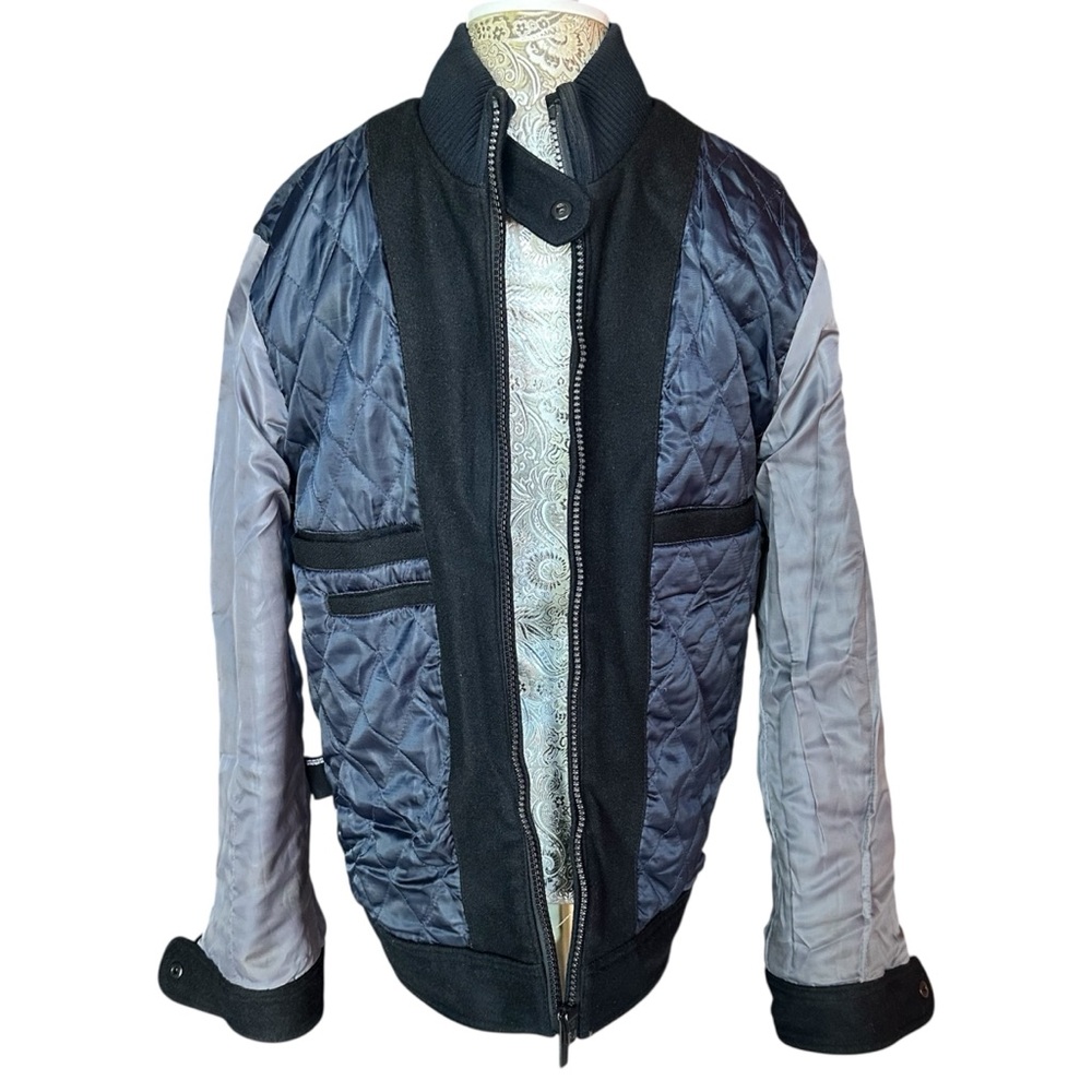Buffalo David Bitton Wool Blend Black Military Jacket Heavy Duty Small Men’s - Picture 13 of 16
